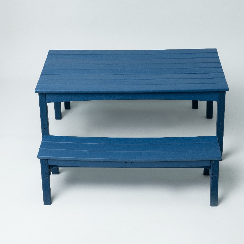 Mobilierul de terasă pentru copii cu culoare albastră